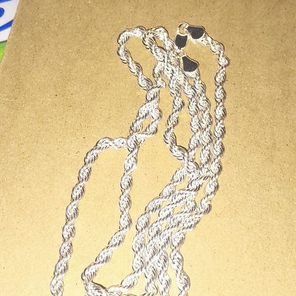 925 Stamped 30" Rope Chain - Picture 5 of 8